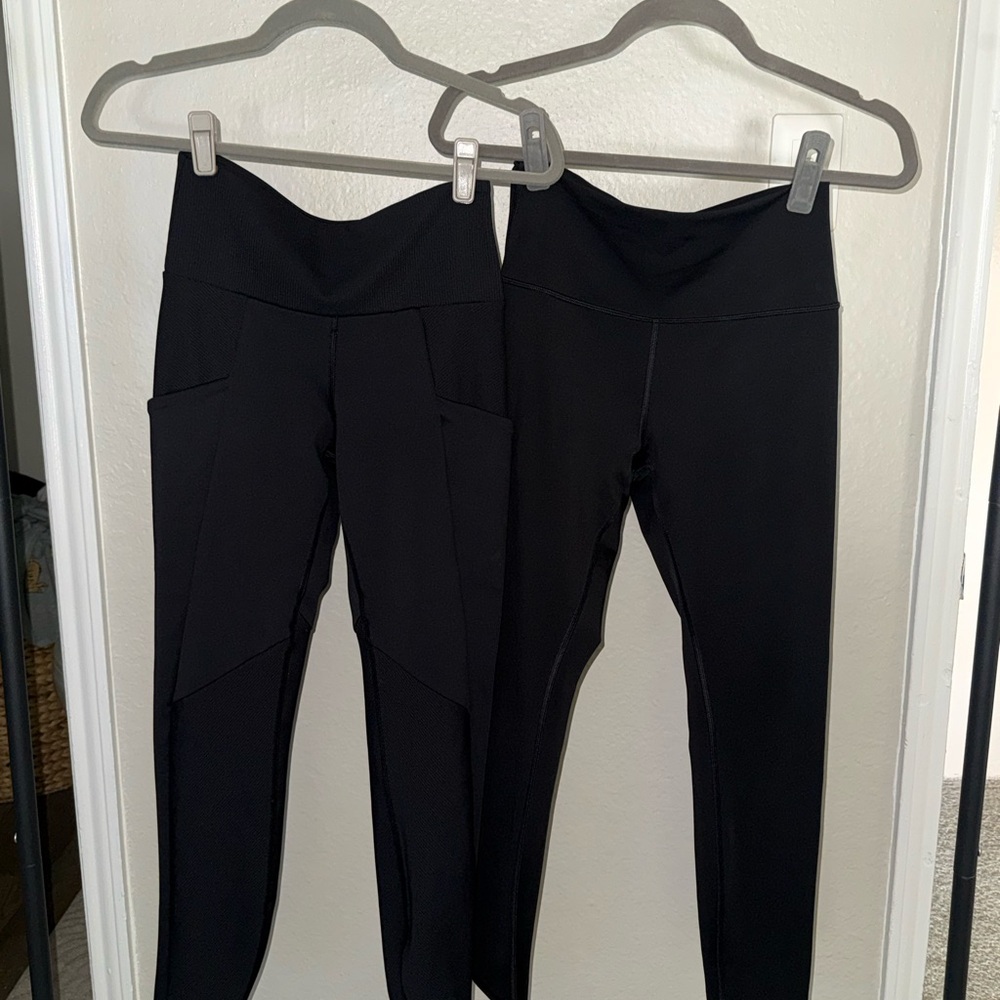 ALO Yoga Black High-Waist Sculpting Leggings two Pairs